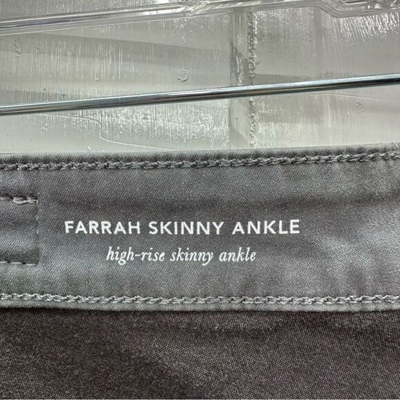 AG Adriano Goldschmied Farrah high rise skinny ankle grey jeans women's 26 reg - Picture 5 of 7